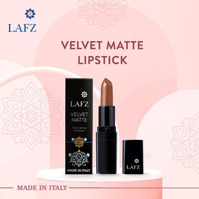 Lafz Velvet Matte Lipstick, Cream Coffee 4.5 gm - Lipsticks
