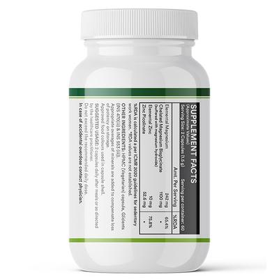 Inlife Magnesium Glycinate 1100 mg Veg Capsule 120's - Calcium And Minerals