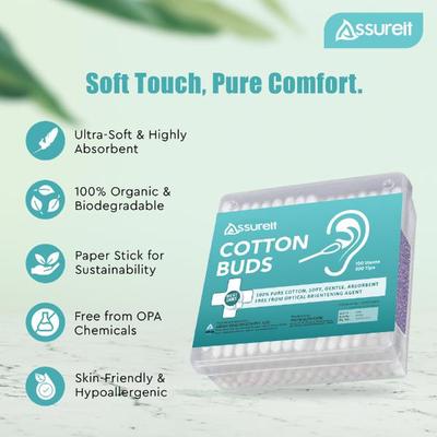 Assureit Cotton Buds 100's - Cotton Balls