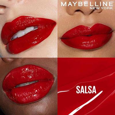Maybelline New York Superstay Vinyl Ink - Longwear Shine Lip Color, Salsa 4.2 gm - Liquid Lipsticks