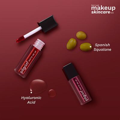 Pilgrim Nude Temptation Mini Liquid Lipstick 4 in 1 Pack Smudgeproof, Hydrating & Lightweight 4 ml - Liquid Lipsticks