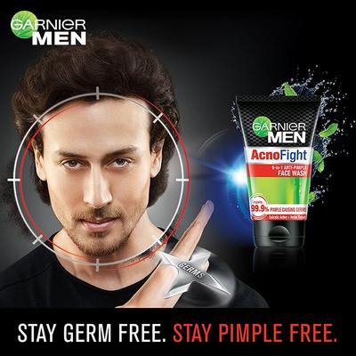 Garnier Men Acnofight Anti Pimple Face Wash 100 gm - Face Wash & Cleansers