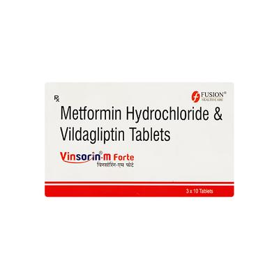 VINSORIN M FORTE Tablet 10's - Diabetes-Ant