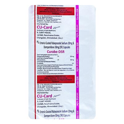 CURABE DSR Capsule 10's - Ulcer/Reflux/Flatulence-Aaa
