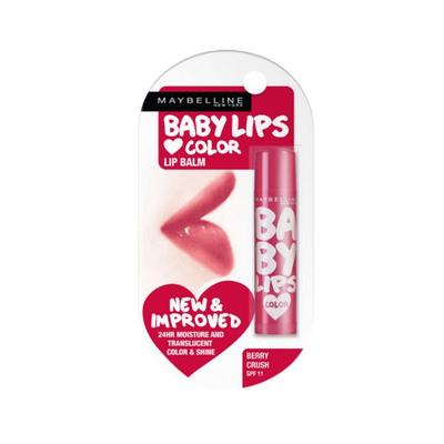 Maybelline New York Baby Lip Balm Berry Crush 4 gm (N) - Lip Balms