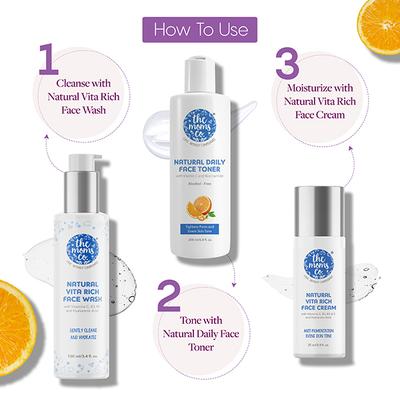 The Moms Co. Natural Daily Face Toner with Vitamin C and Niacinamide Alcohol-Free 200ml - Face Mists