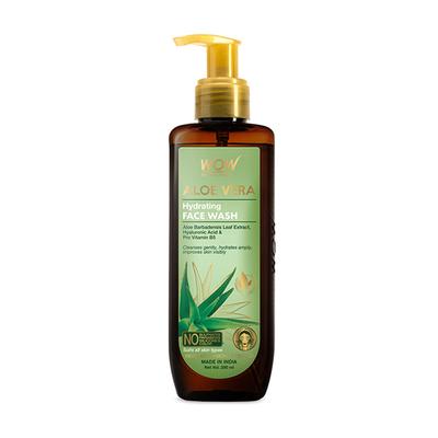 WOW Skin Science Aloe Vera Hydrating Gentle Face Wash 200 ml - Face Washes