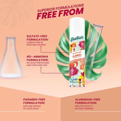 Batiste Dry Shampoo Floral Essence 200 ml - Dry Shampoos & Conditioners