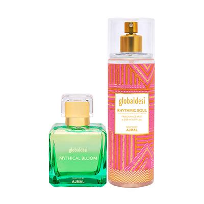 Global Desi MythiB EDP & RythS Mist Pack of 2 300 ml - Body Mist/Spray