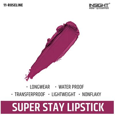 Insight Cosmetics Super Stay Lipstick - Roseline (11) 7 gm - Lipsticks
