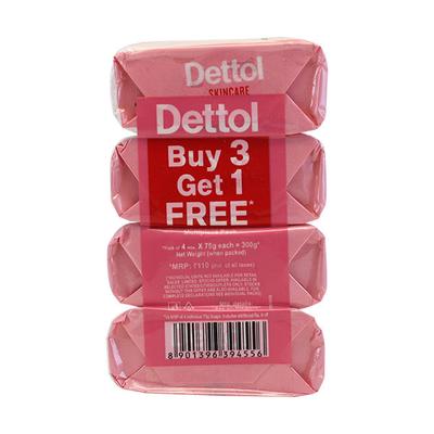 Dettol Soap - Skincare (Buy 3 Get 1 Free x 75 gm) - Soaps