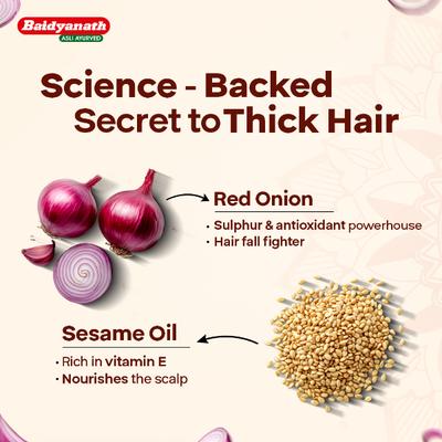 Baidyanath Red Onion Hair Oil 200 ml - Speciality Medicines