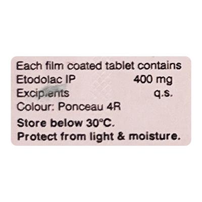 Etofree 400mg Tablet 10'S - Arthritis-Non