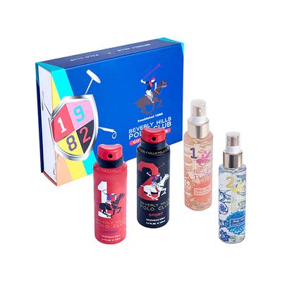 Beverly Hills Polo Club Unisex Perfume Gift Set - Deodorant (2 X 100ml) + Body Mist (2 X 100ml) 1's - Deodorants/Roll-Ons