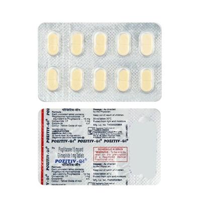 Pozitiv G 1mg Tablet 10'S - Diabetes-Ant
