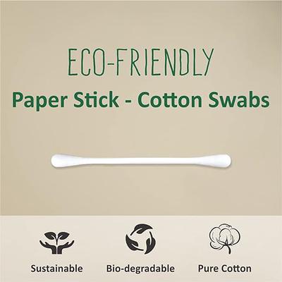 Tulips Paper Stick Cotton Swabs Eco-Friendly 100's - Cotton Buds & Balls