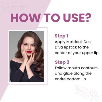 Matt Look Desi Diva HD Matte Lipstick With Hydrating Formula & Hyaluronic Acid, Magenta Glow-07 3.8 gm - Lipsticks