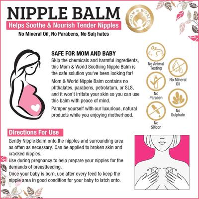 Mom & World Nipple Balm 50 gm - Breast Care Creams
