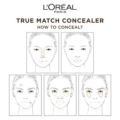 L'Oreal Paris True Match Super Blendable Concealer, 3Dw Golden Beige 6.8 Gm - Concealer