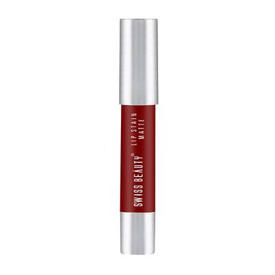 Swiss Beauty Lip Stain Matte Lipstick - (Russian Red) 3 gm - Lipsticks