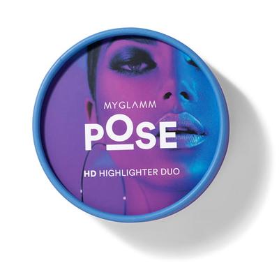 MyGlamm POSE HD Highlighter Duo-Champagne Rose Gold- 9gm - Highlighters & Illuminators