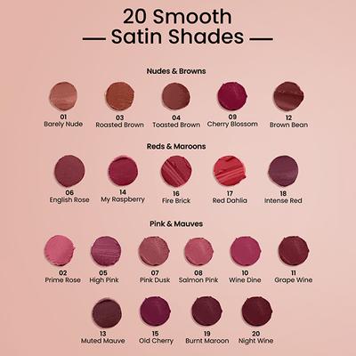 Swiss Beauty Satin Comfort Lipstick-Brown Bean 3 gm - Lipsticks