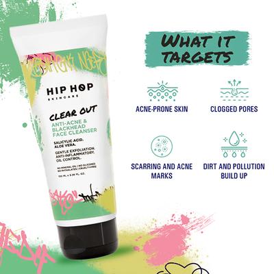 Hiphop Skincare Anti-Acne & Blackhead Face Cleanser 100 ml - Face Wash & Cleansers