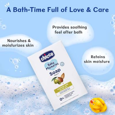 Chicco Baby Moments Soap 125 gm - Baby Soap