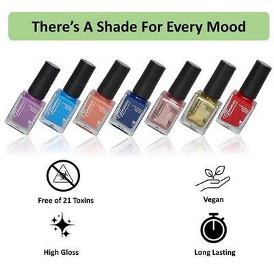 Glimmer Premium Nail Enamel Fiery Red 10 ml - Nail Polish