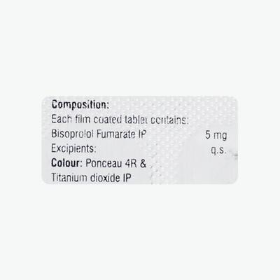 BISOPHARM 5 Tablet 10's - Hypertension-Bet