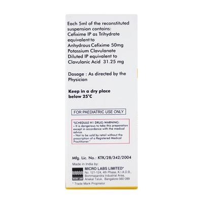 Rite O Cef CV Dry Syrup 30ml - Bacterial Infections-Cep