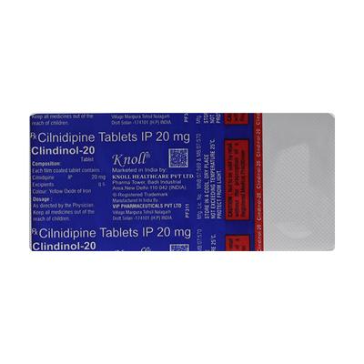 CLINDINOL 20 Tablet 10's - Hypertension-Cal