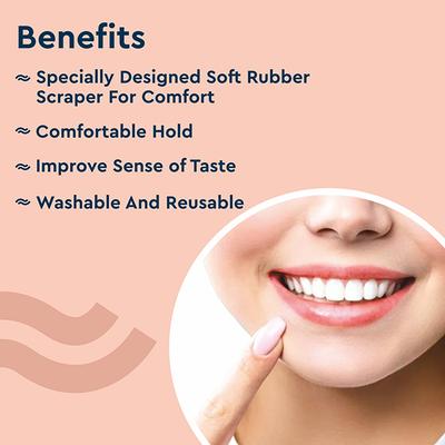 Gubb 1 Pc New Tongue Cleaner 1S T+ Blue 175gm 175 gm - Floss & Tongue Cleaners