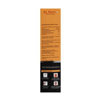 XL NUTRA SUGAR FREE REFRESHING TANGY ORANGE FLAVOUR Effervescent Tablet 20's - Supplements-Vic