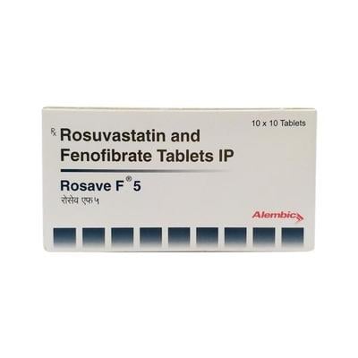 Rosave F 5mg Tablet 10'S - High Cholesterol-Dys