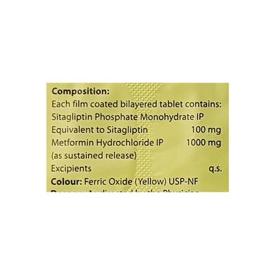SITALIPTIN 100 M FORTE SR Tablet 15's - Diabetes-Ant