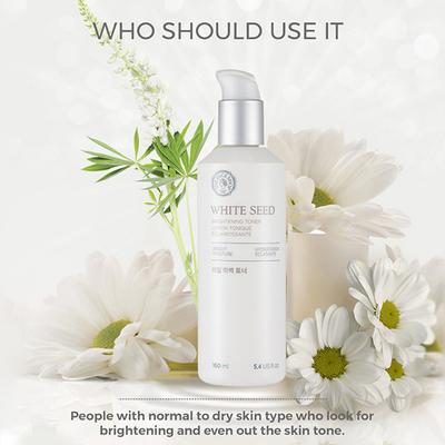 The Face Shop White Seed Brightening Toner Lotion Tonique Unifiante Bright Moisture Hydratation Eclatante 160ml - Toners