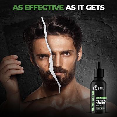 Beardo Acne Clear 2-In-1 Toning Serum For Men 30 ml - Face Serum