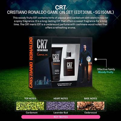 CR7 Cristiano Ronaldo Game On Set (Eau De Toilette 30ml + Shower Gel 150ml) 1's - Men Perfumes (Edt/Edp)