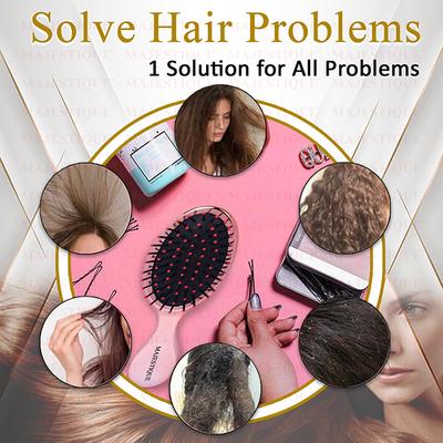 Majestique Mini Detangler Hair Brush, Massage Paddle for Adults and Kids - Color May Vary 1's - Hair Brushes