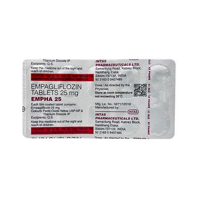 EMPHA 25 Tablet 10's - Diabetes-Ant