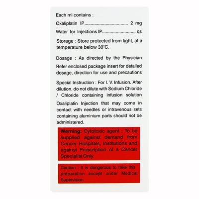 Oxaltero 100mg Injection 1'S - Cancer Oncology-Cyt