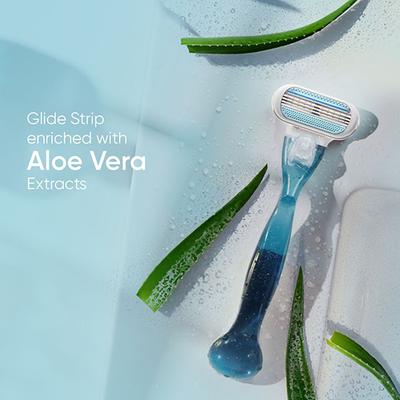 Gillette Venus Smooth Hair Removal Razor - Aloe Extract (For Woman) - Shaving & Hair Removal