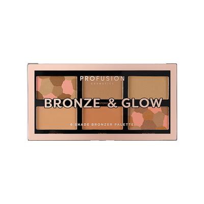 Profusion Cosmetics Mini Artistry 6 Shade Bronzer Pallete Bronze & Glow (15.6 gm) - Face Palettes