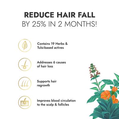 Kapiva Hair Rituals Tulsi Anti Hairfall Oil 200 ml - Hair Oils