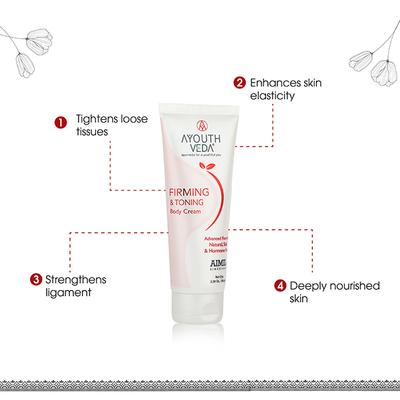 Ayouthveda Firming & Toning Body Cream 100 gm - Creams/Oils/Lotions