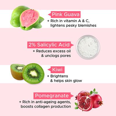Pure Sense Guava Groove Face Wash Fights Acne and Controls Excess Oil For Men & Women - 100 ml - Face Wash & Cleansers
