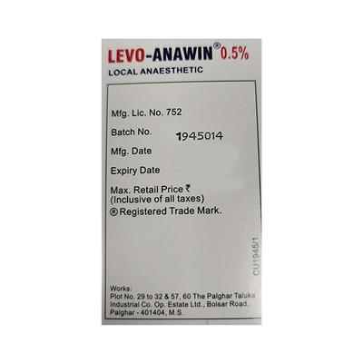 LEVO ANAWIN 0.5% Injection 20ml - Anaesthesia - Local-Ana