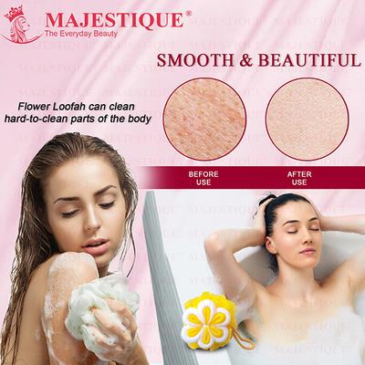 Majestique Oval Loofah Mesh Bath Shower Sponge Shower Ball For Women And Men, Shower Essential Skin Care 1's - Loofahs & Sponges