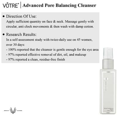 Votre Advanced Pore Balancing Cleansor 100ml - Face Wash & Cleansers